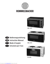Rommelsbacher KML 3001 Instruction Manual