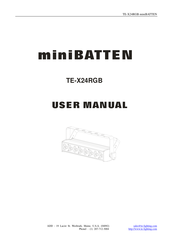 te-lighting TE-X24RGB User Manual
