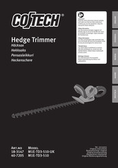 Cotech M1E-TD3-510-UK Original Instructions Manual