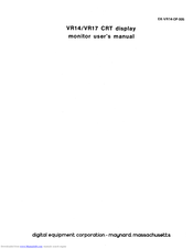 Digital Equipment VR14 User Manual