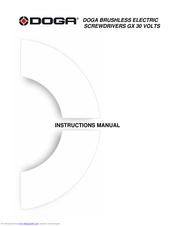 DOGA GX120P Instruction Manual