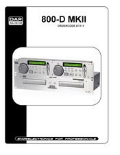DAPAudio 800-D MKII Product Manual