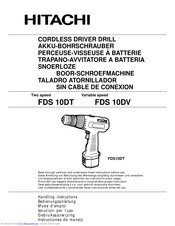 Hitachi FDS10DV Handling Instructions Manual