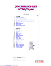 Fuji Xerox DCC 240 Quick Reference Manual