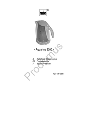 MIA EW 4082B Manual