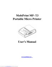 MobiPrint MP T3 User Manual