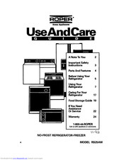 Roper RS25AW Use And Care Manual