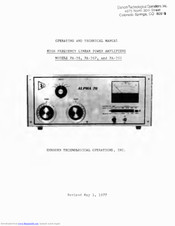 EHRHORN Alpha 5841 Manual