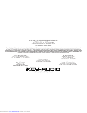 iKEY-AUDIO M3 Instruction Manual
