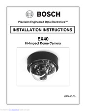 Bosch EX40 Installation Instructions Manual
