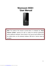 Wynncom W351 User Manual