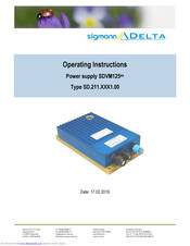 Sigmann DELTA SDVM125ex Operating Instructions Manual