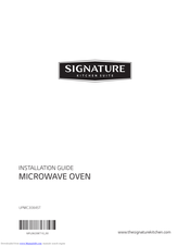 Signature UPMC3084ST Installation Manual