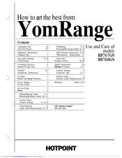 Hotpoint RB767GN Use And Care Manual