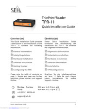 SEH ThinPrint TPR-11 Quick Installation Manual