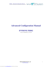 Wuchuan PH802 Advanced Configuration Manual