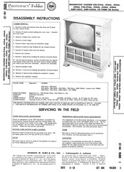 Magnavox V26-O2AA Disassembly Instructions Manual