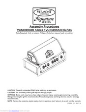 Vermont Castings VCS300SSBI Series Assembly Procedures