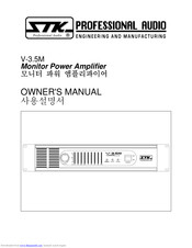 STK Professional Audio V-3.5M Owner's Manual