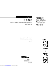 Miranda SDA-122 Manual To Installation And Operation
