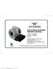 XPower P-815I Owner's Manual