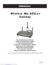 US Robotics Wireless Ndx ADSL2+ Gateway Quick Installation Manual