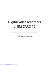 Ts-Market EM CARD 16 SERIES Full Operation Manual