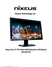 Nixeus NX-VUE27D Manual