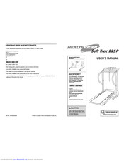 Healthrider soft trac 225p HETL40530 User Manual