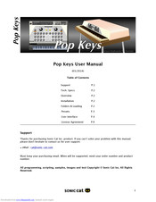Sonic Cat Pop Keys User Manual
