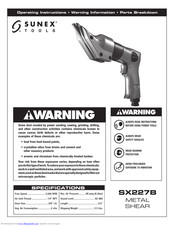 Sunex Tools SX227B Operating Instructions Manual