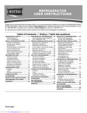 Maytag MSF21D4MD User Instructions