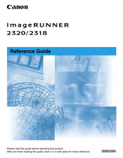 Canon imageRUNNER 2318 Reference Manual