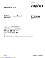 Sanyo dvw6100 Service Manual