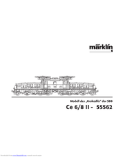 Marklin Ce 6/8 II 55562 User Manual