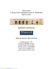 Signal Audio Workshop Omnique Owner's Manual