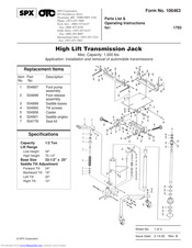 Spx 1793 Operating Instructions
