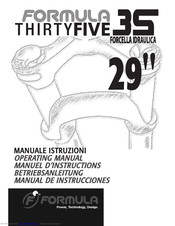 Formula THIRTYFIVE QR15 Operating Manual
