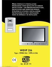 Extel WEVP 256 Installation And Operation Manual