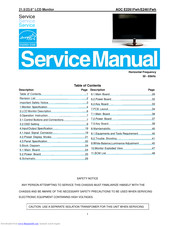 AOC E2461FWH Service Manual