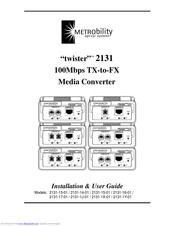 METRObility Optical Systems 2131-1J-01 Installation & User Manual