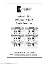 METRObility Optical Systems 2131-1Y-01 Installation & User Manual