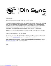 Din Sync SARA VCF Manual