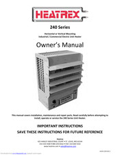 Heatrex 240 Series Owner's Manual