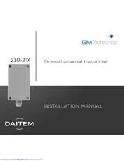 DAITEM 230-21X Installation Manual