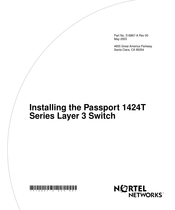 Nortel Passport 1424T Installing Manual