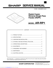 Sharp AR-RP1 Service Manual