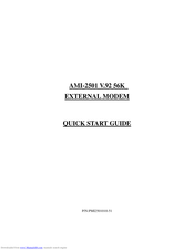 Amigo AMI-2501 Quick Start Manual