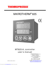 thermoprozess MIKROTHERM 825 User Manual