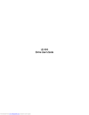 LG 1010 Online User's Manual